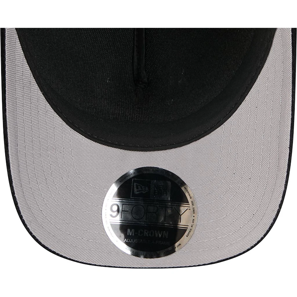 NFL Philadelphia Eagles New Era Corduroy 9FORTY A-Frame M-Crown Snapback Hat - Black - Image 5