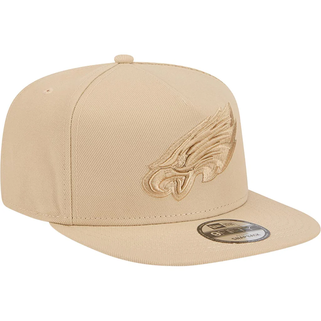 NFL Philadelphia Eagles New Era Dry Wood 9FIFTY A-Frame Snapback Hat - Tan - Image 2