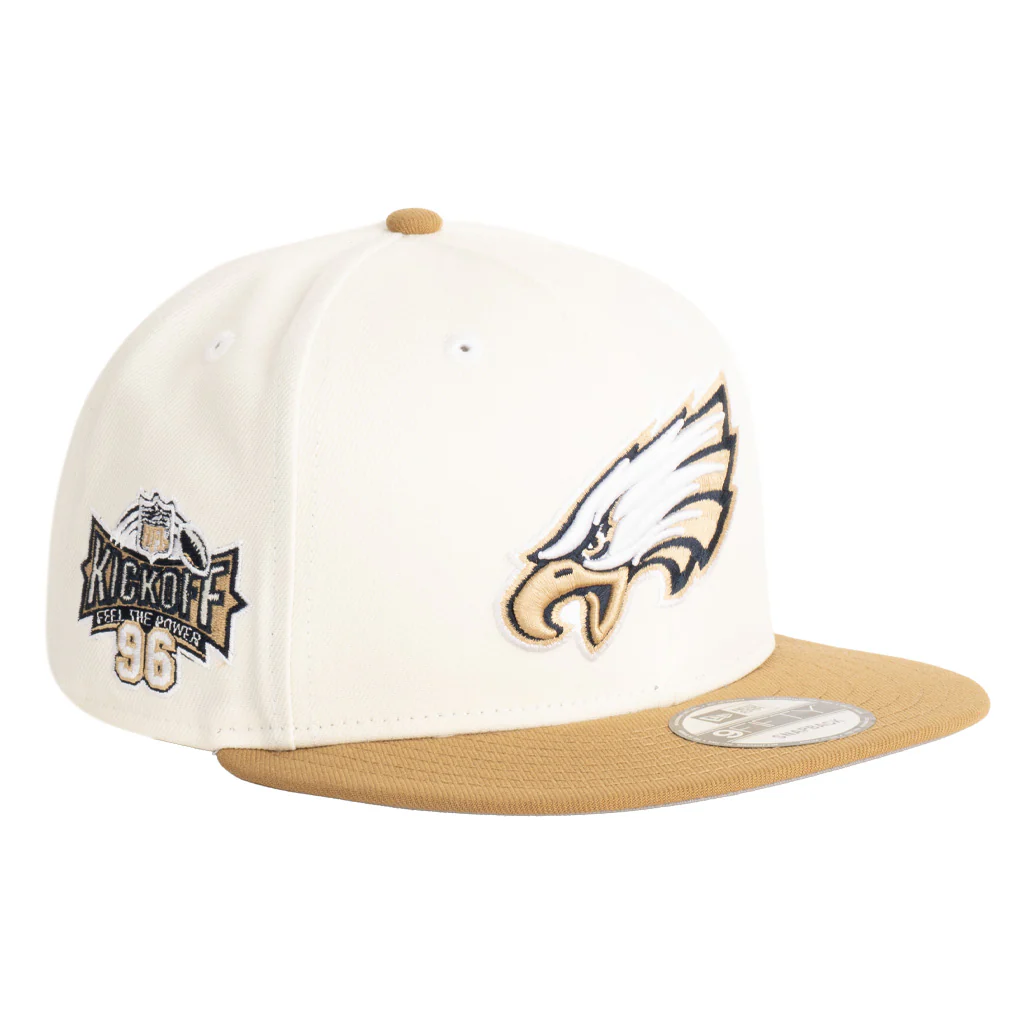 NFL Philadelphia Eagles New Era Harvester 9FIFTY Snapback Hat - Wheat - Image 2