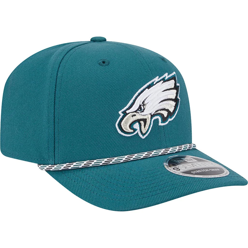 NFL Philadelphia Eagles New Era Multi Rope 9SEVENTY Stretch-Snapback Hat - Green - Image 2