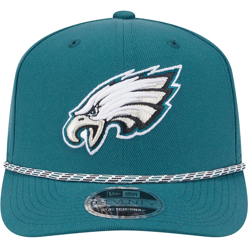 NFL Philadelphia Eagles New Era Multi Rope 9SEVENTY Stretch-Snapback Hat - Green - Image 3