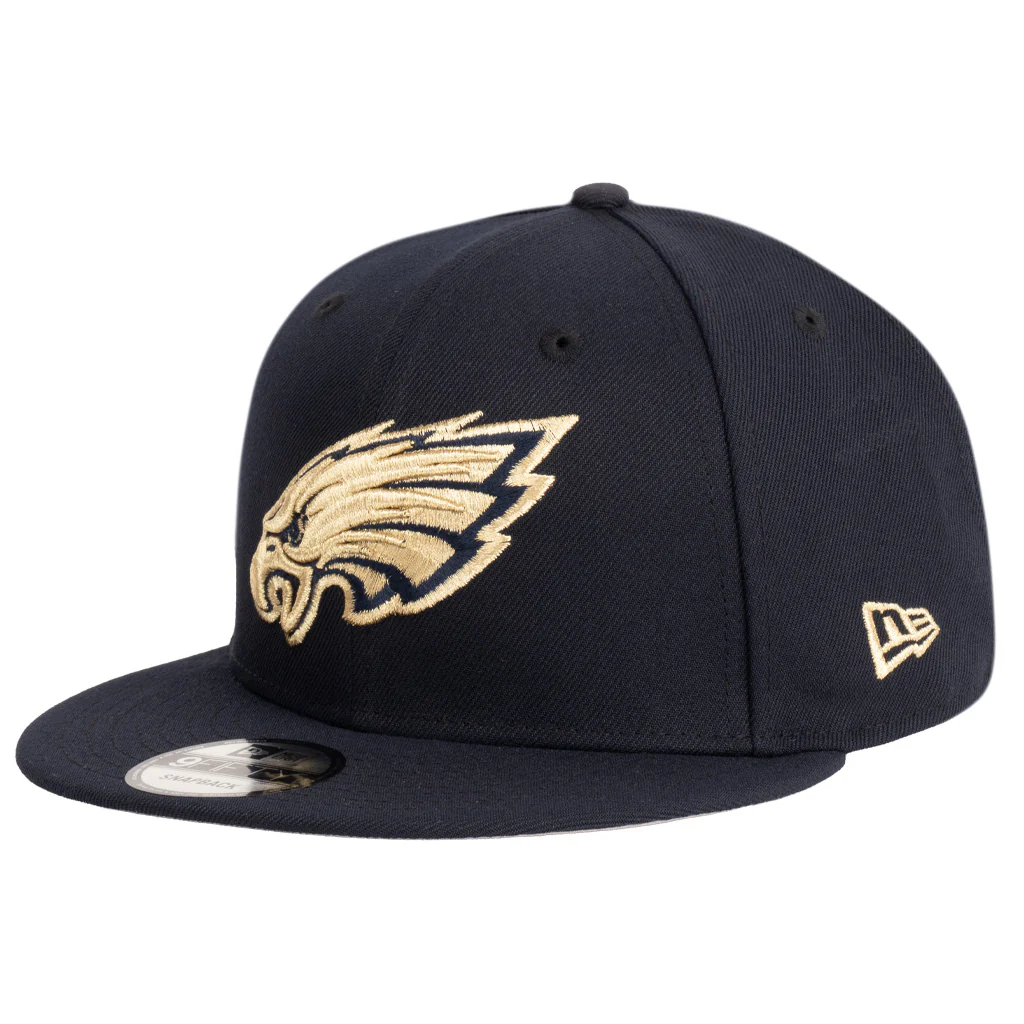 NFL Philadelphia Eagles New Era Royal Merchant 9FIFTY Snapback Hat - Navy