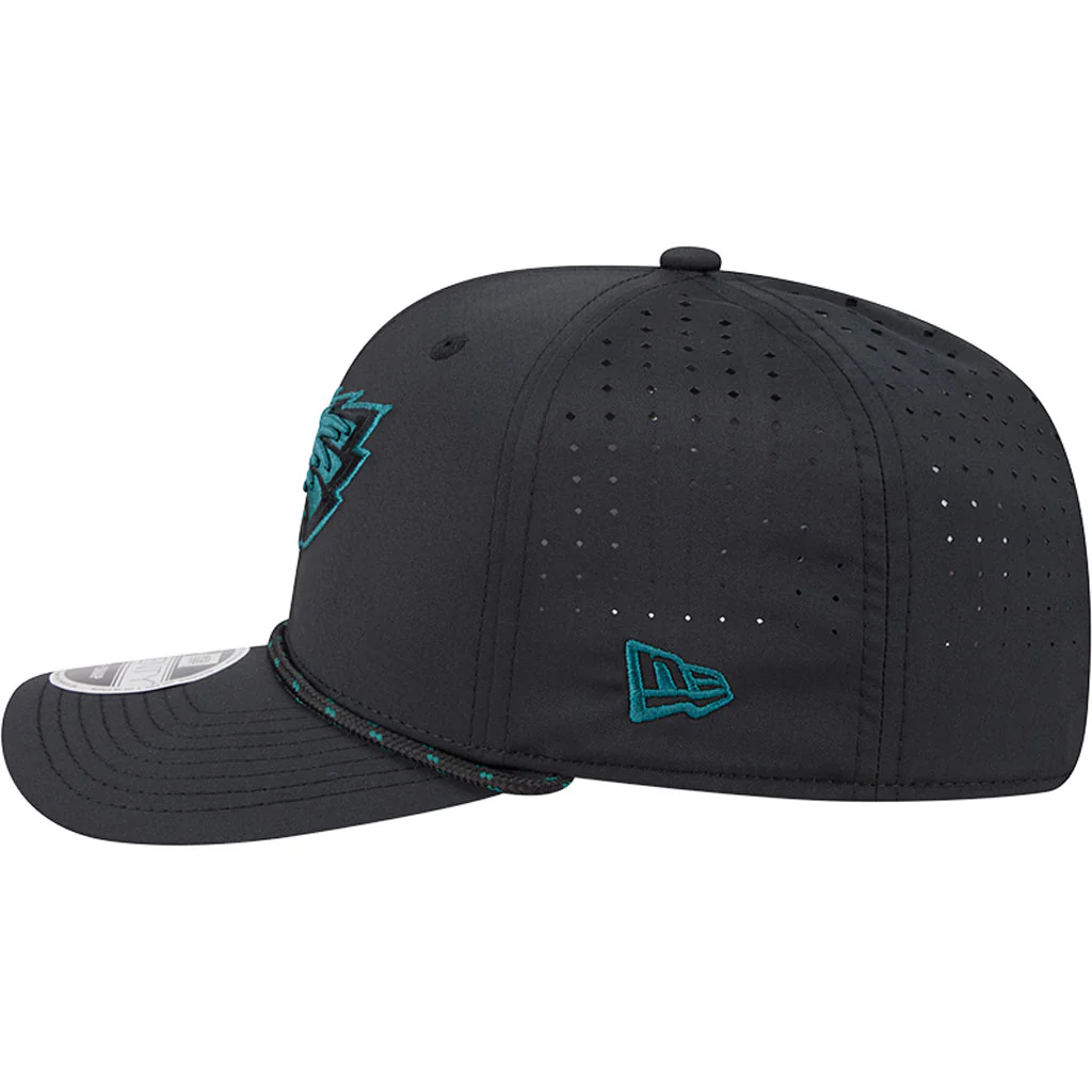 NFL Philadelphia Eagles New Era Sport 9SEVENTY Stretch Snap Hat - Black - Image 4