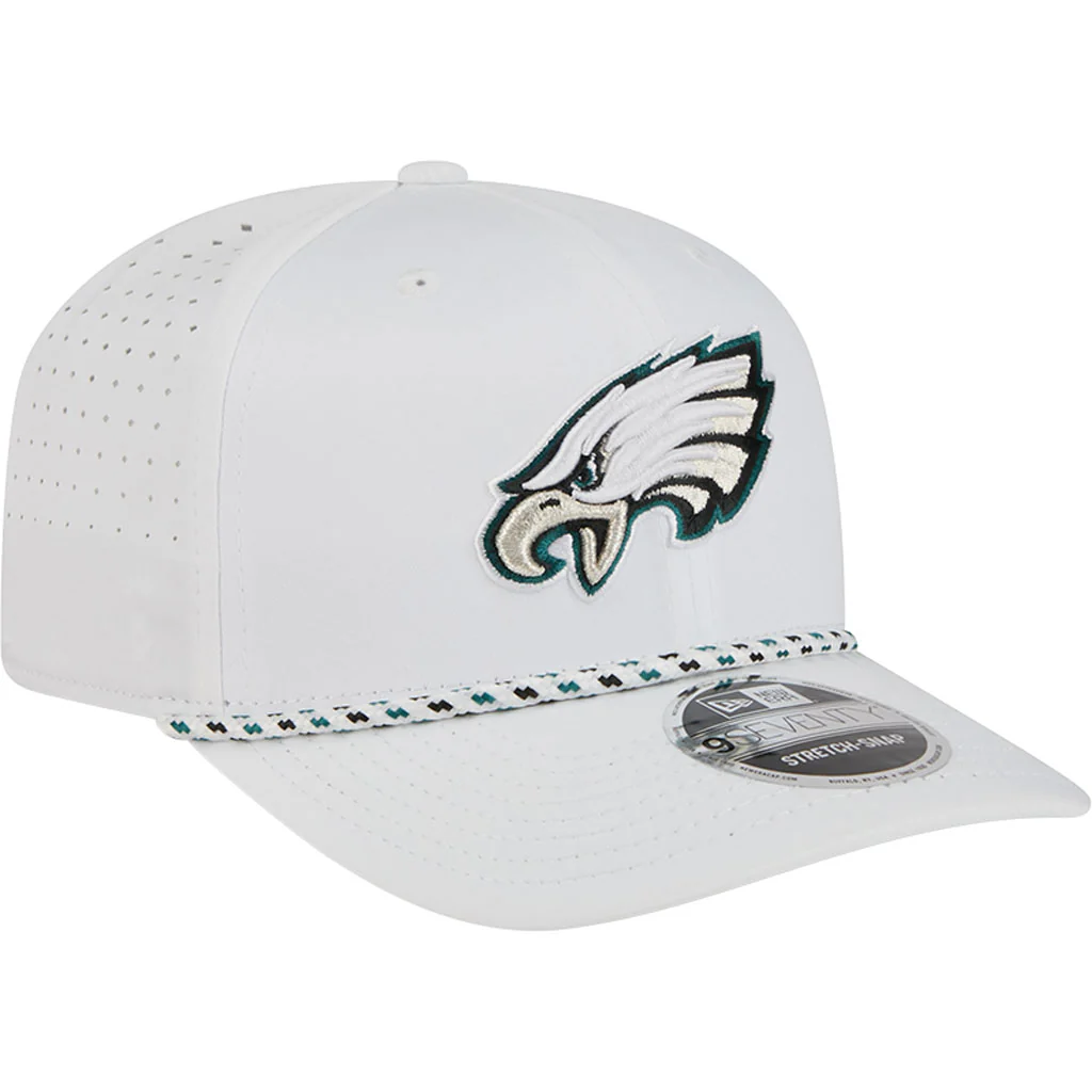 NFL Philadelphia Eagles New Era Sport 9SEVENTY Stretch Snapback Hat - White - Image 2