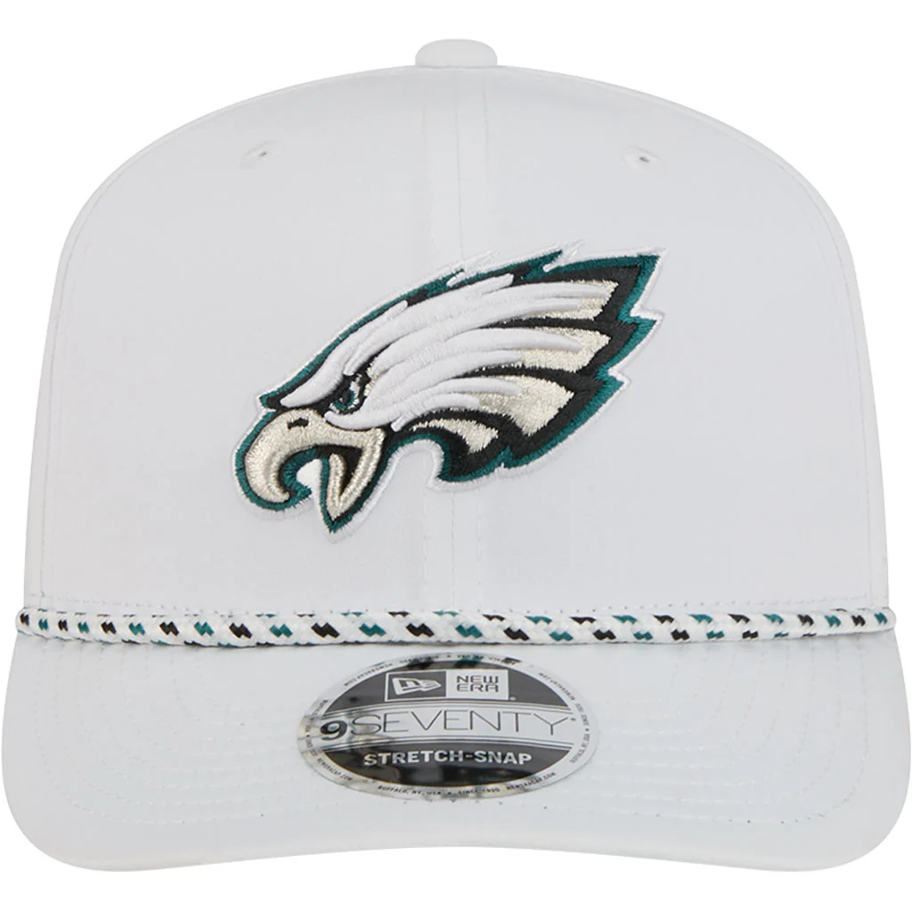 NFL Philadelphia Eagles New Era Sport 9SEVENTY Stretch Snapback Hat - White - Image 3