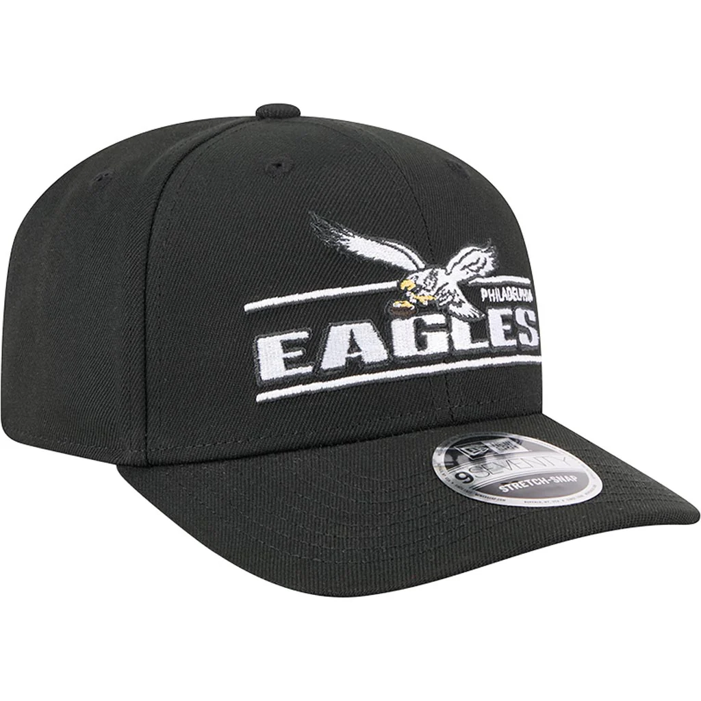 NFL Philadelphia Eagles New Era Stated 9SEVENTY Stretch-Snapback Hat - Green - Image 2