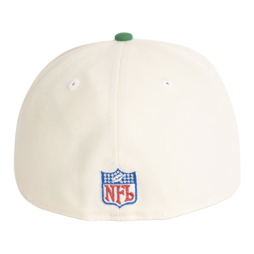 NFL Philadelphia Eagles New Era Two-Tone OTC 59FIFTY A-Frame Fitted Hat - Cream - Image 2