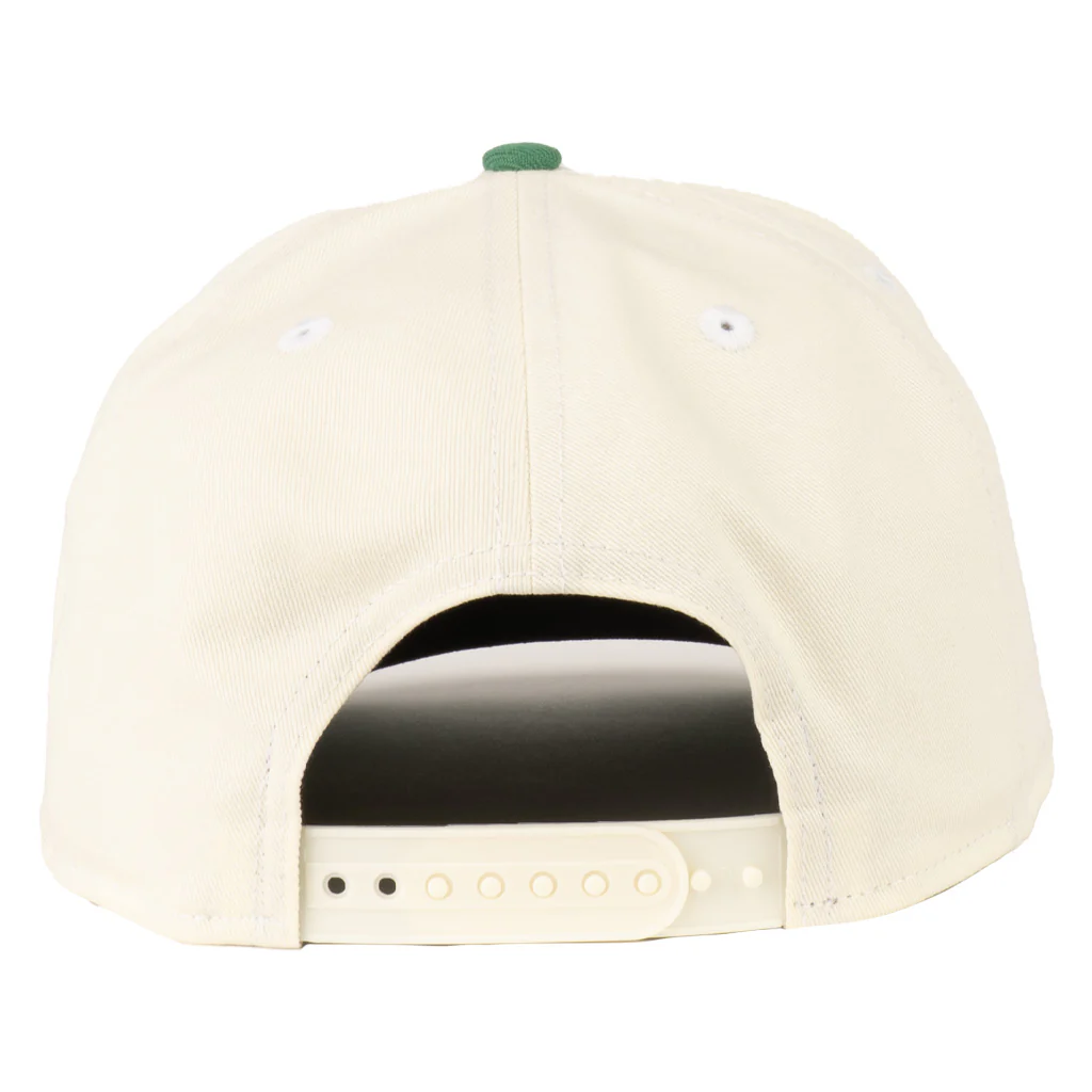 NFL Philadelphia Eagles New Era Throwback Two-Tone TC 9FIFTY A-Frame Snapback Hat - Cream - Image 2