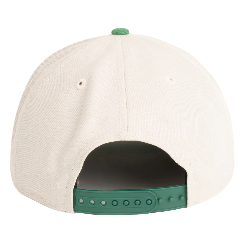 NFL Philadelphia Eagles New Era Two-Tone Throwback Team Color Stone 9FIFTY A-Frame Snapback Hat - Stone - Image 2