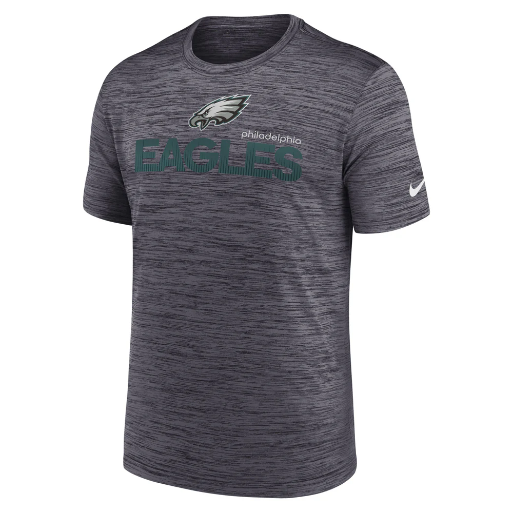 NFL Philadelphia Eagles Nike 2024 Modern Velocity T-Shirt - Black - Image 2