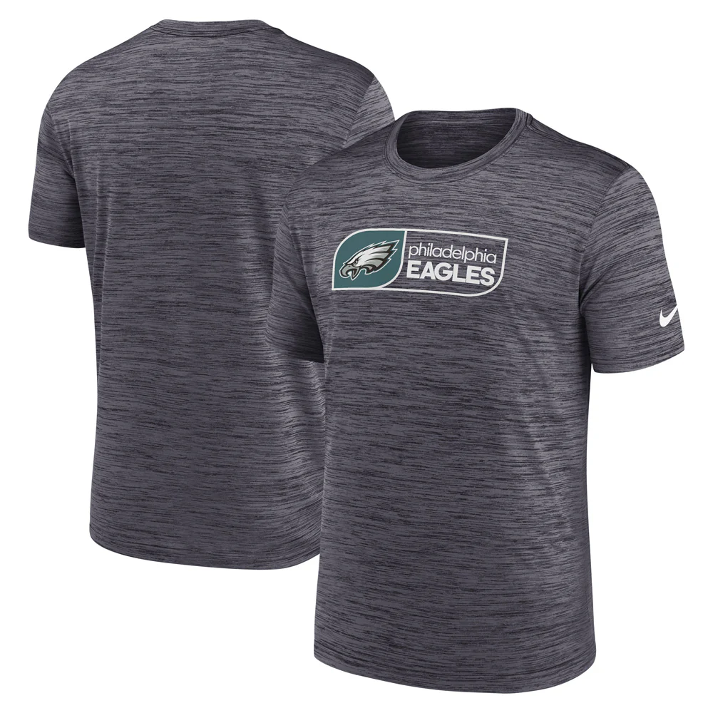 NFL Philadelphia Eagles Nike Jock Tag Velocity T-Shirt - Black