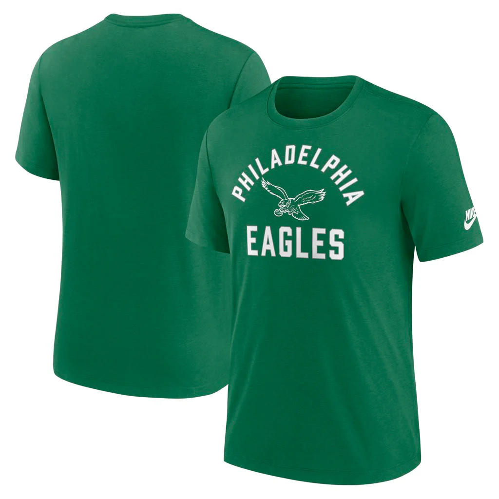 NFL Philadelphia Eagles Nike Tri-Blend Rewind T-Shirt - Green