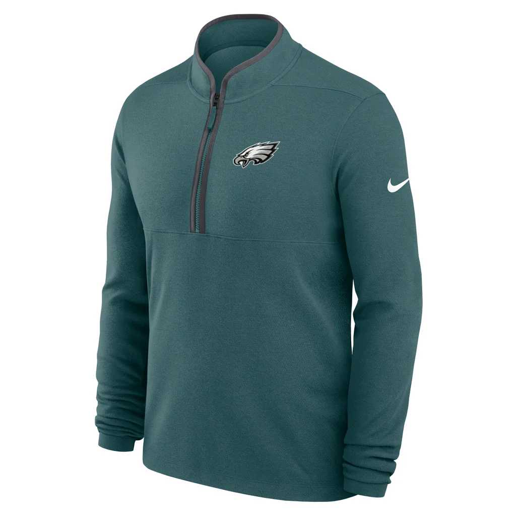 NFL Philadelphia Eagles Nike Victory Half-Zip Pullover Top - Green - Image 2