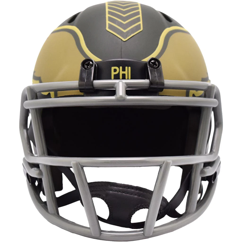 NFL Philadelphia Eagles Riddell 2025 Salute to Service Mini Speed Helmet - Green - Image 3