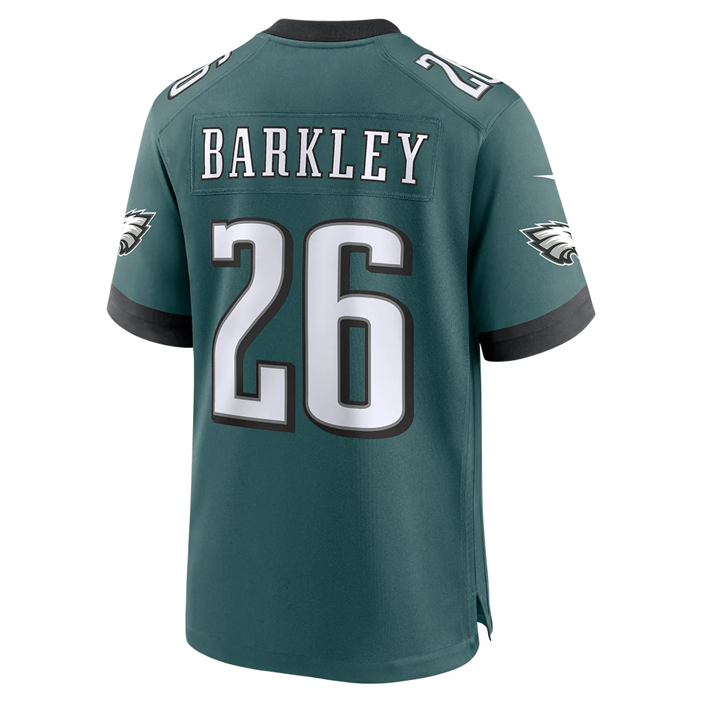 NFL Philadelphia Eagles Saquon Barkley Nike Home Game Jersey - Green - Image 3
