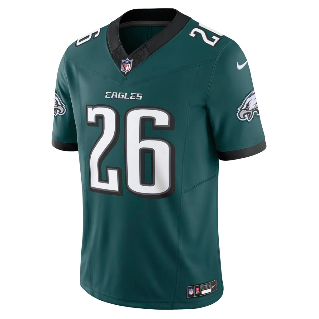 NFL Philadelphia Eagles Saquon Barkley Nike Home Vapor Limited Jersey - Green - Image 2