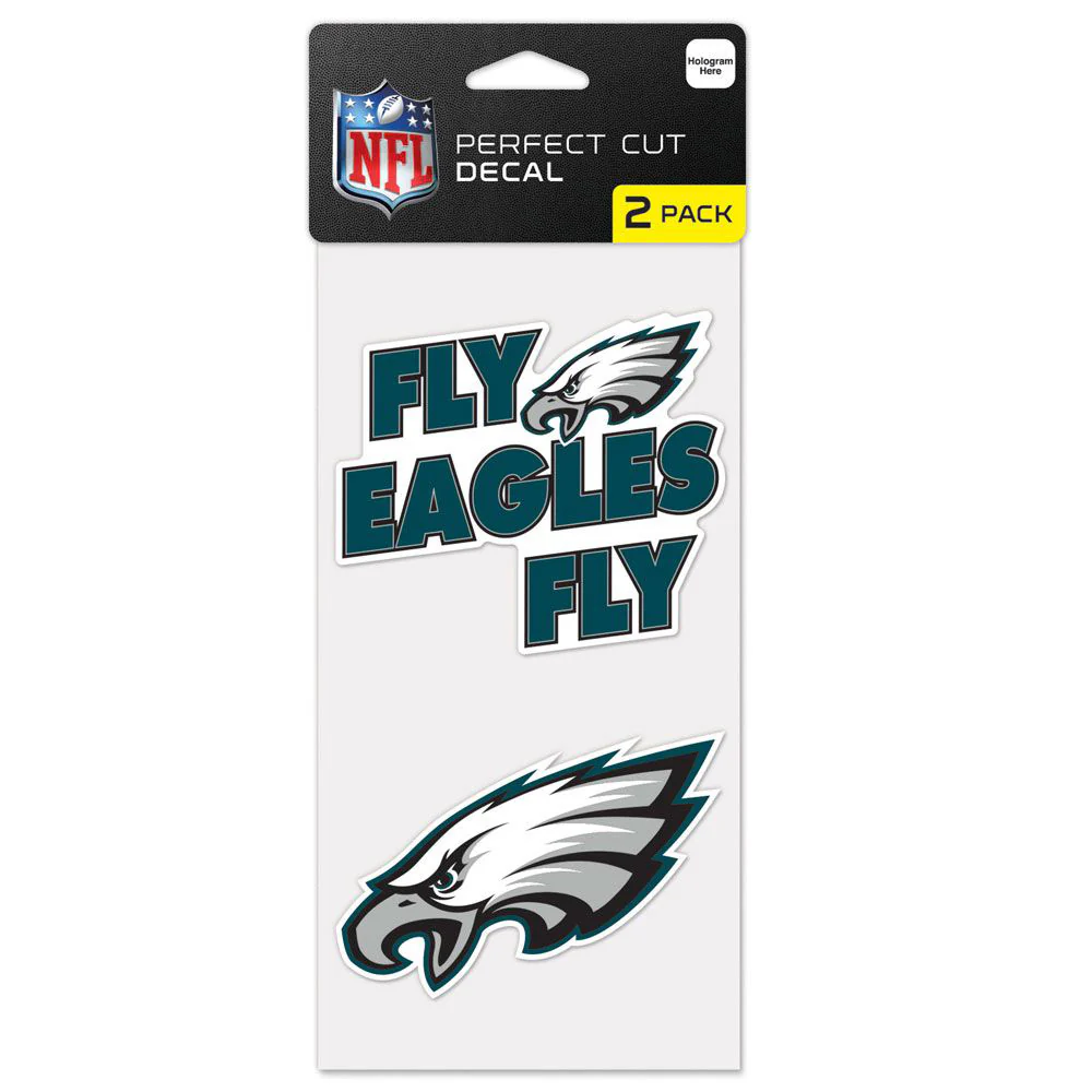 NFL Philadelphia Eagles WinCraft 4" x 8" Slogan Decal Pack
