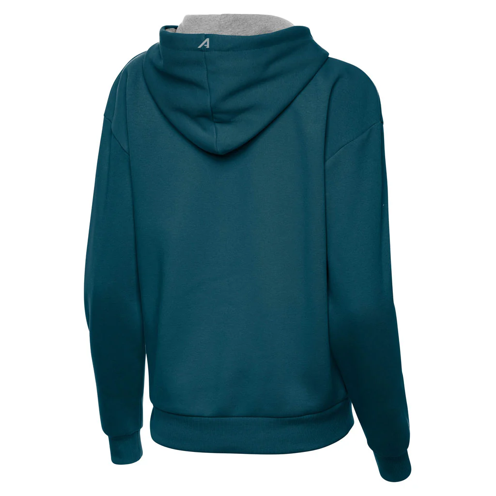 NFL Philadelphia Eagles Women's Antigua Full Front Victory Pullover Hoodie - Teal - Image 2