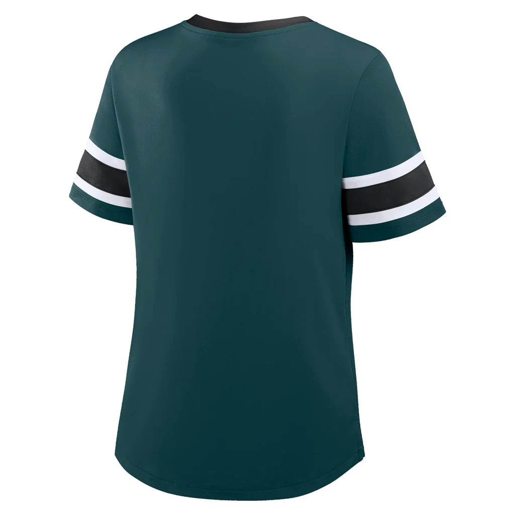NFL Philadelphia Eagles Women's Fanatics Draw Play Athena Lace-Up Top - Green - Image 3