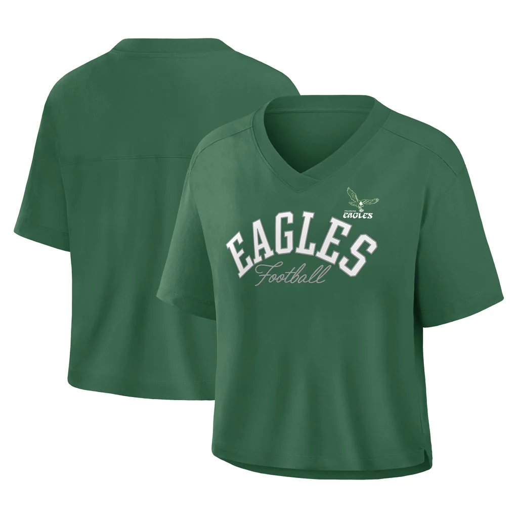 NFL Philadelphia Eagles Women's Fanatics Option Read Fashion Top - Green