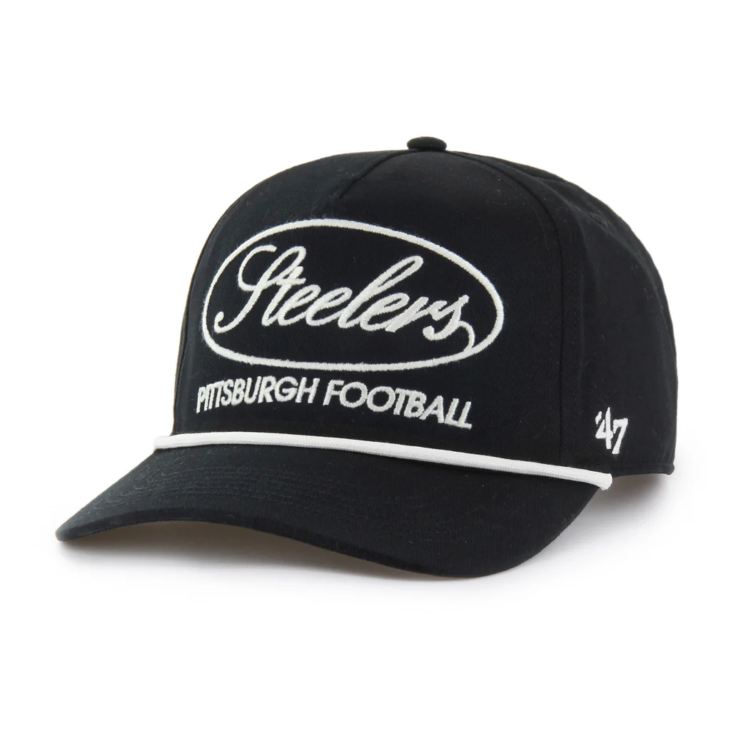 NFL Pittsburgh Steelers '47 Foundational Hitch Snapback Hat - Black - Image 2