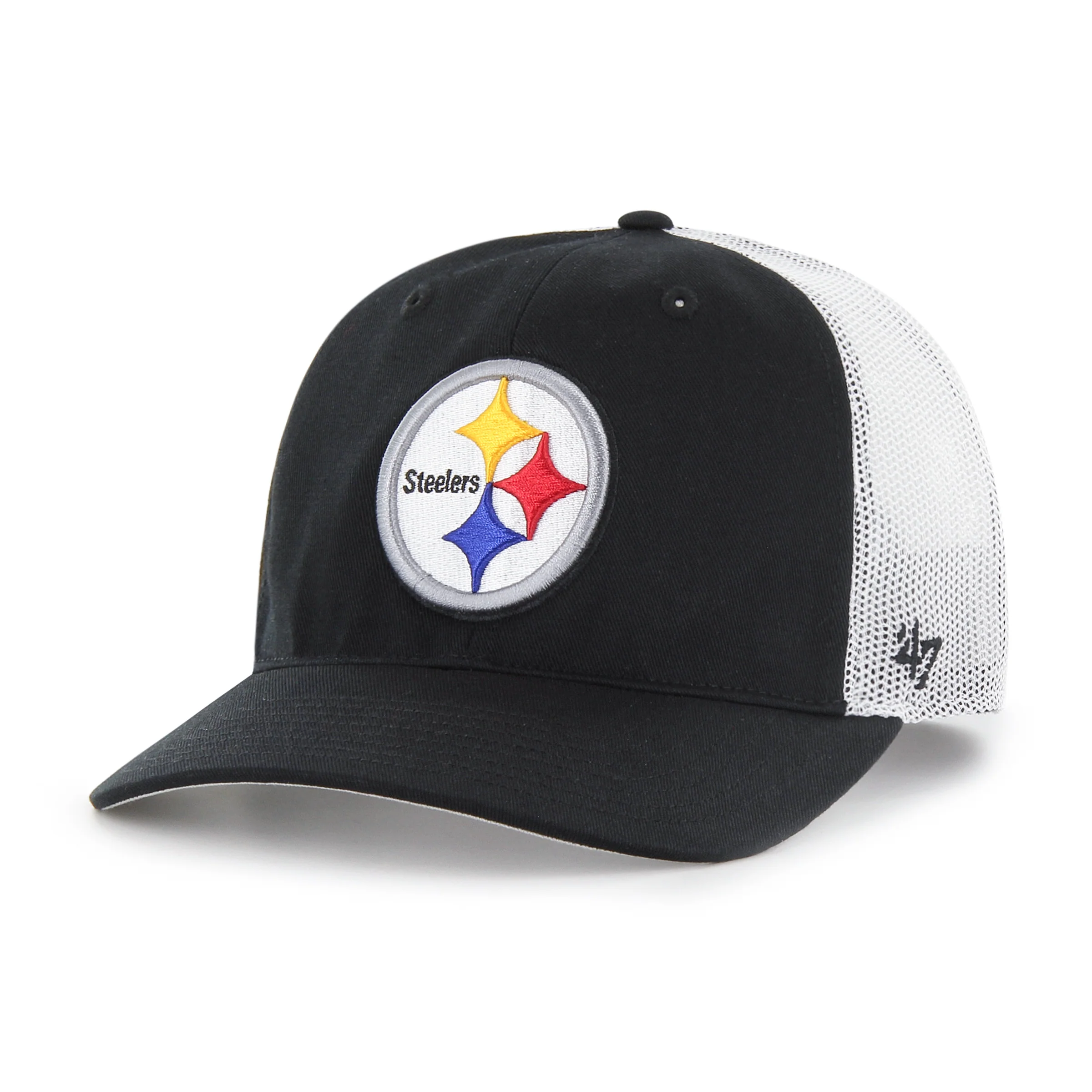 NFL Pittsburgh Steelers '47 Primary Trucker Adjustable Hat - Black