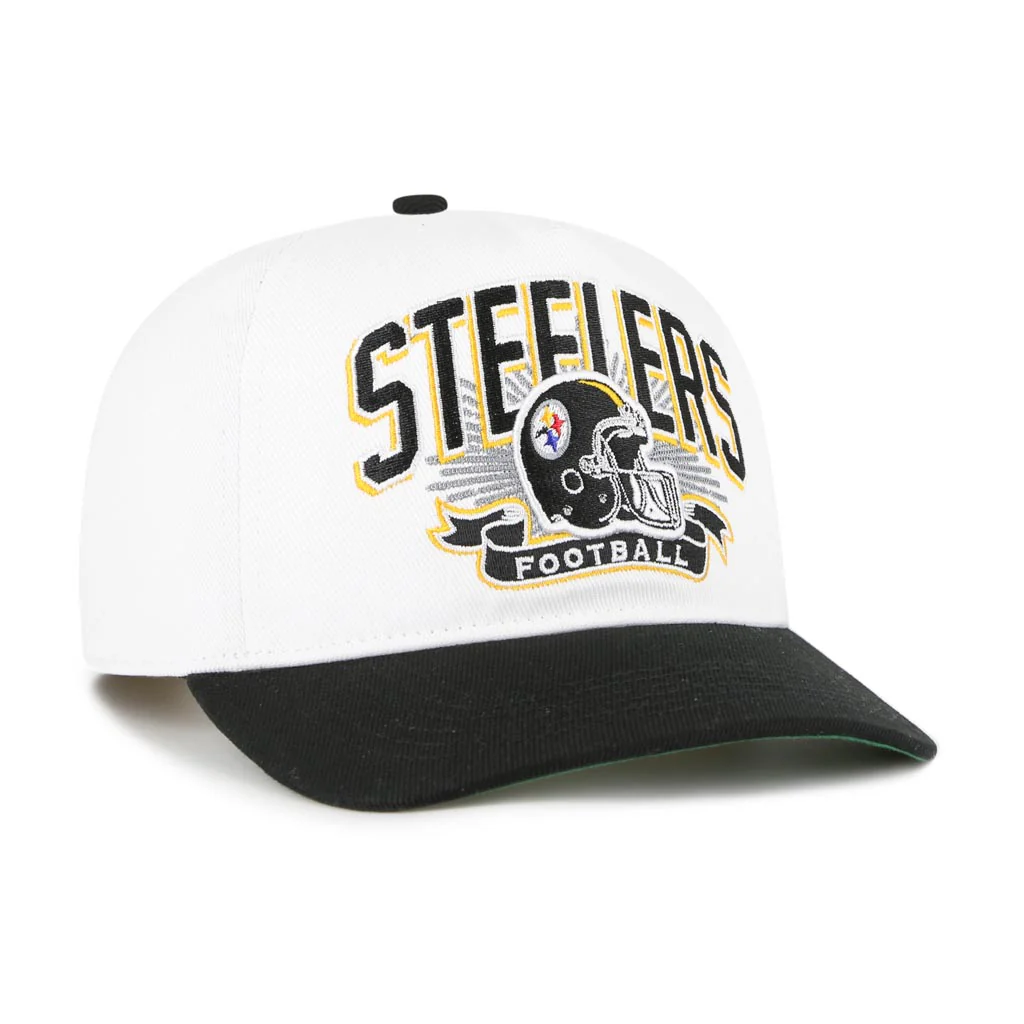 NFL Pittsburgh Steelers '47 Two-Tone Prime Play Hitch Snapback Hat - White - Image 2