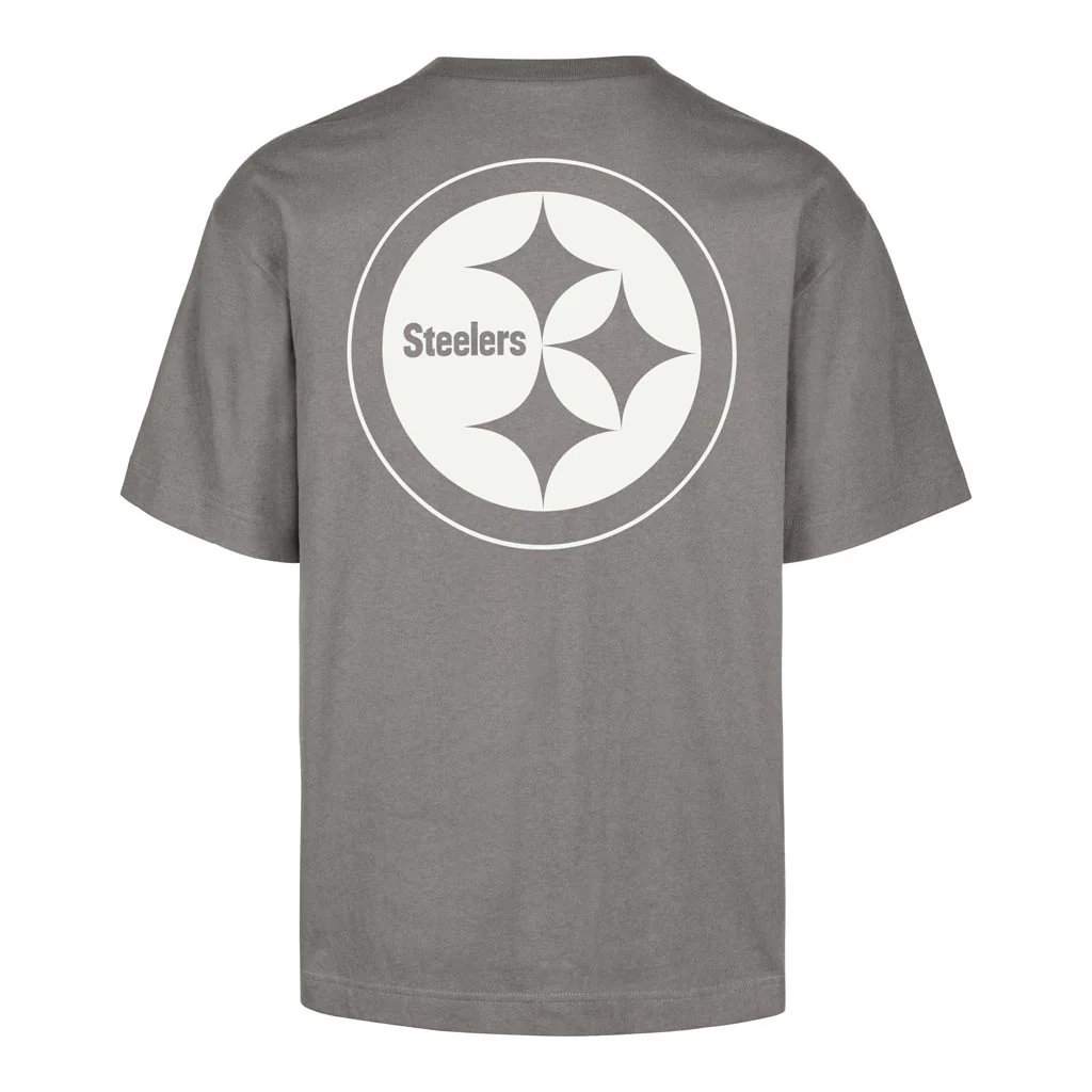 NFL Pittsburgh Steelers '47 Wolf Lateral Foundation T-Shirt - Gray - Image 3
