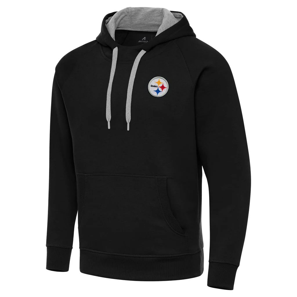 NFL Pittsburgh Steelers Antigua Victory Pullover Hoodie - Black