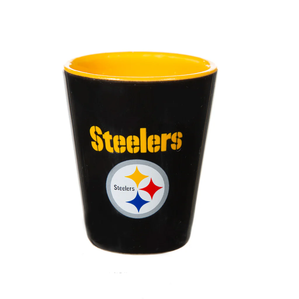 NFL Pittsburgh Steelers Evergreen 4-Piece Shot Glass Set - Image 2