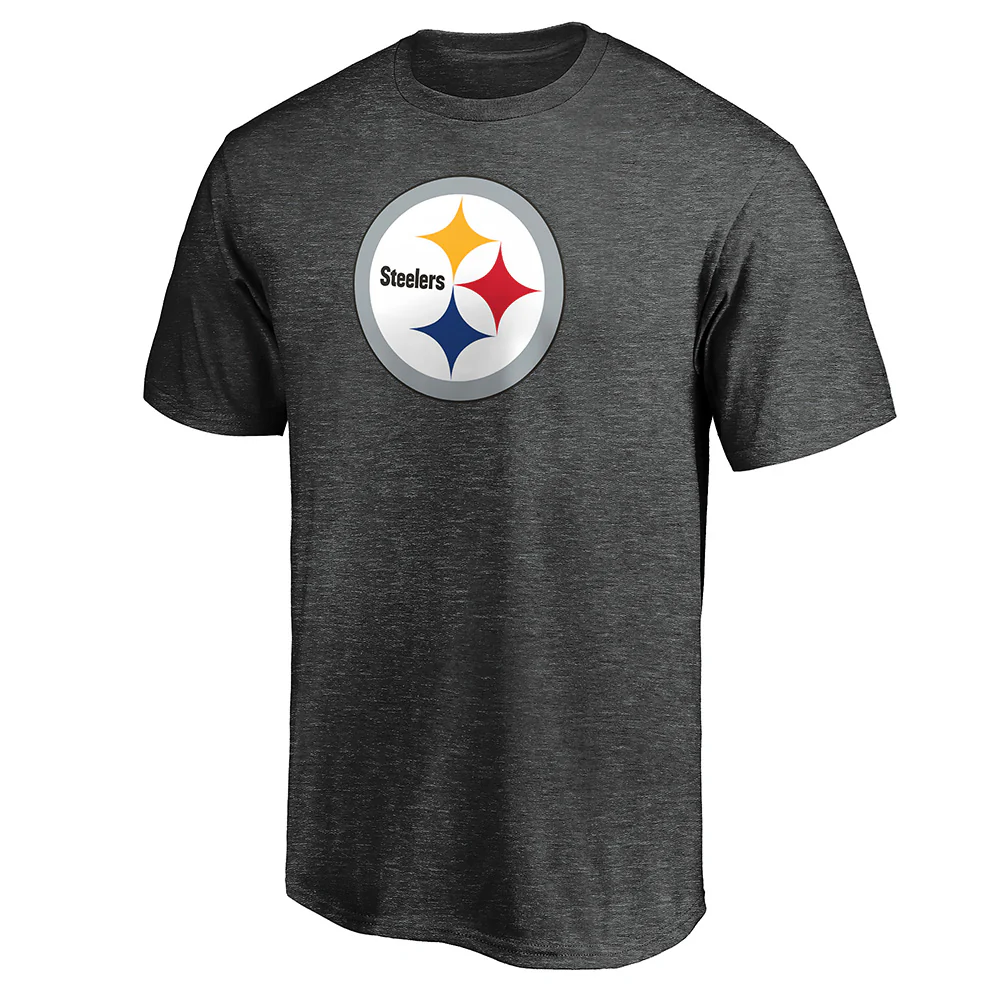 NFL Pittsburgh Steelers Fanatics Team Logo T-Shirt - Charcoal