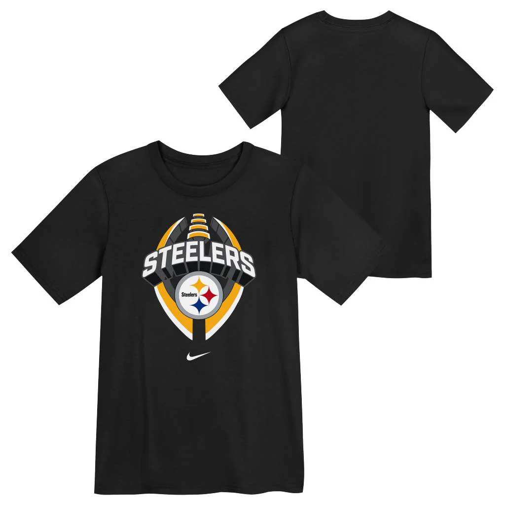 NFL Pittsburgh Steelers Kids Nike Icon T-Shirt - Black