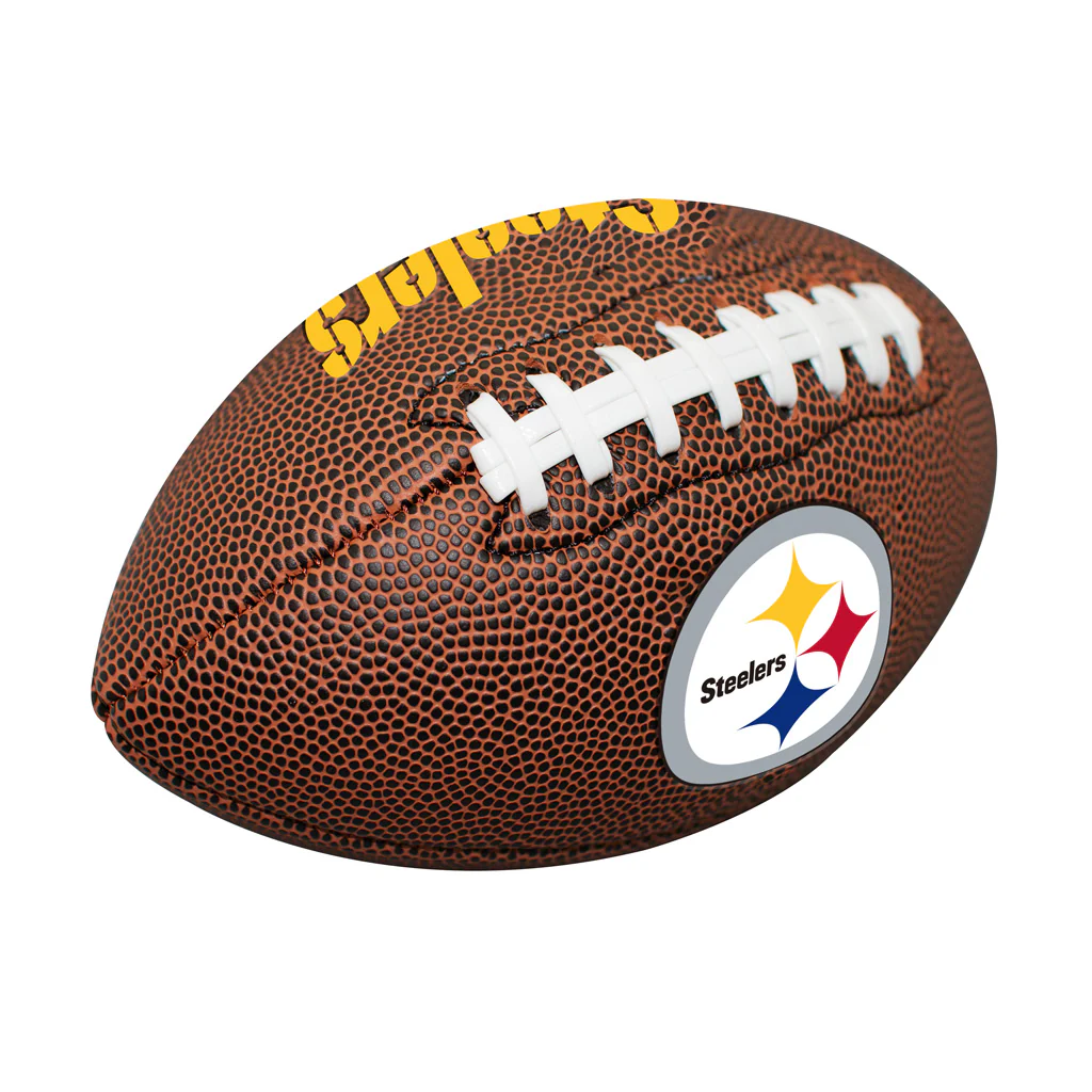NFL Pittsburgh Steelers Logo Brands Mini Composite Football - Brown