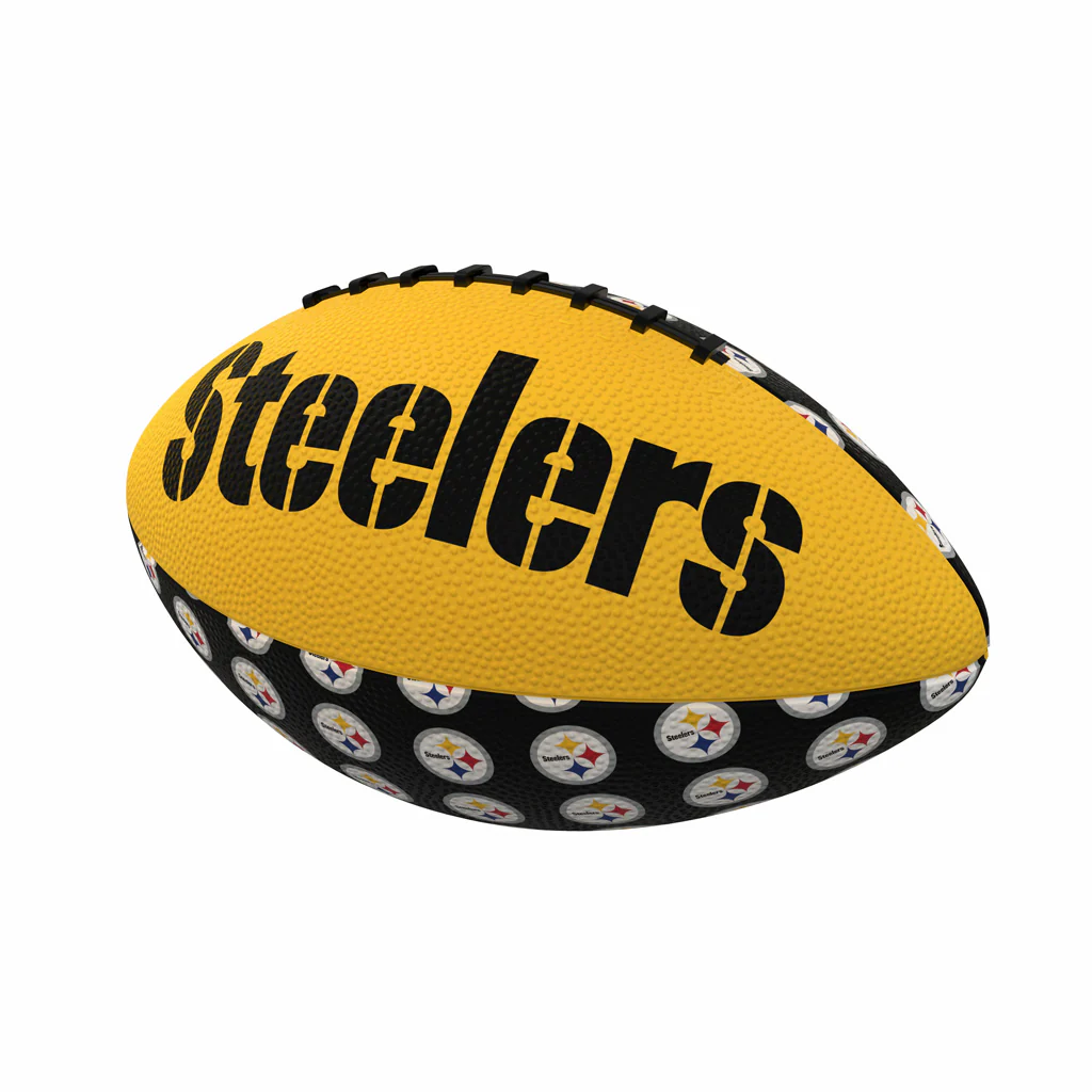NFL Pittsburgh Steelers Logo Brands Mini Rubber Football
