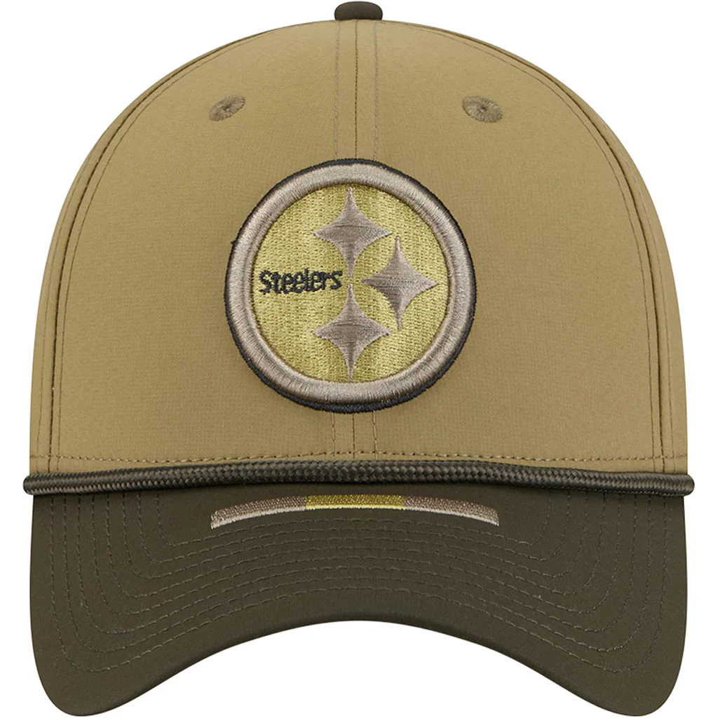 NFL Pittsburgh Steelers New Era 2025 Salute to Service 39THIRTY Flex Fit Hat - Green - Image 3