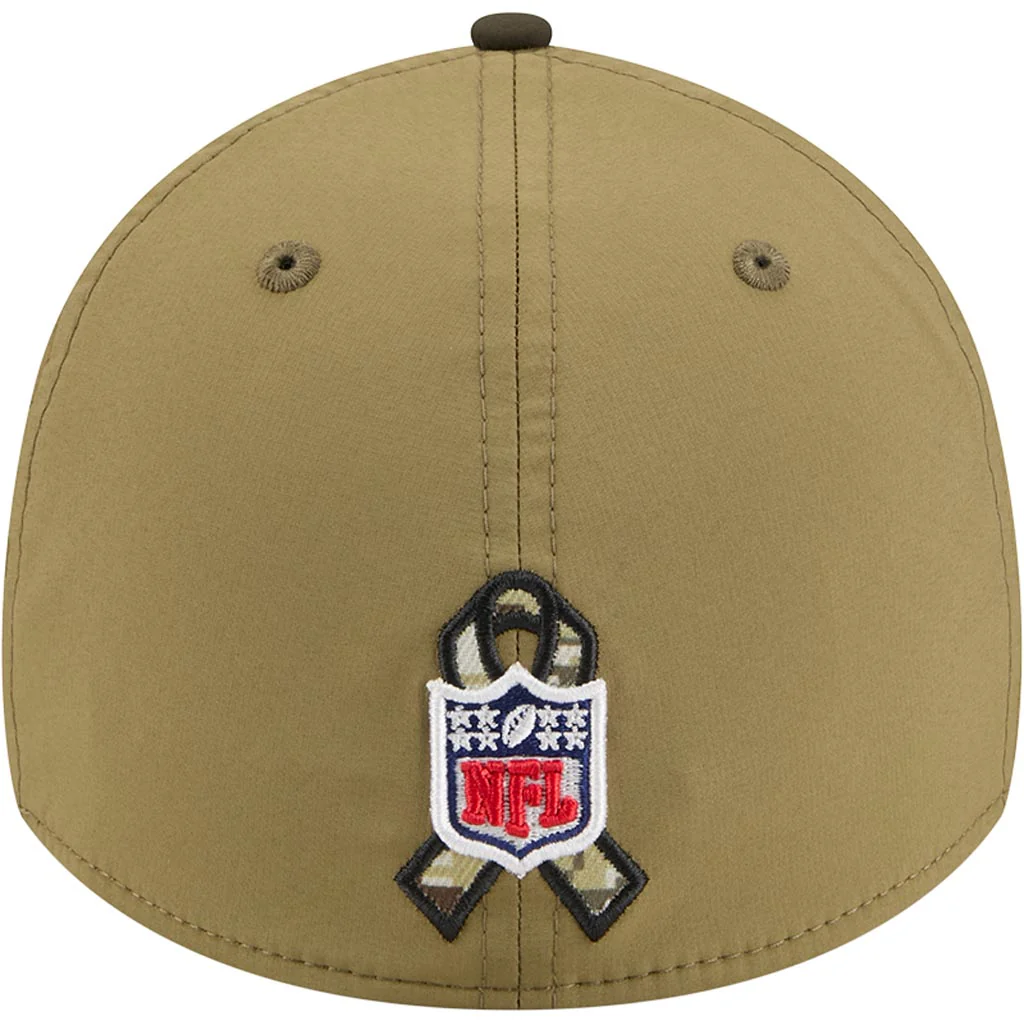 NFL Pittsburgh Steelers New Era 2025 Salute to Service 39THIRTY Flex Fit Hat - Green - Image 4