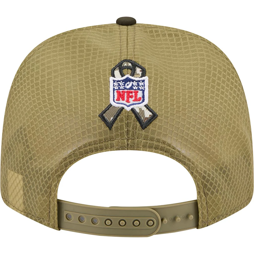 NFL Pittsburgh Steelers New Era 2025 Salute to Service 9SEVENTY Stretch-Snapback Hat - Green - Image 4