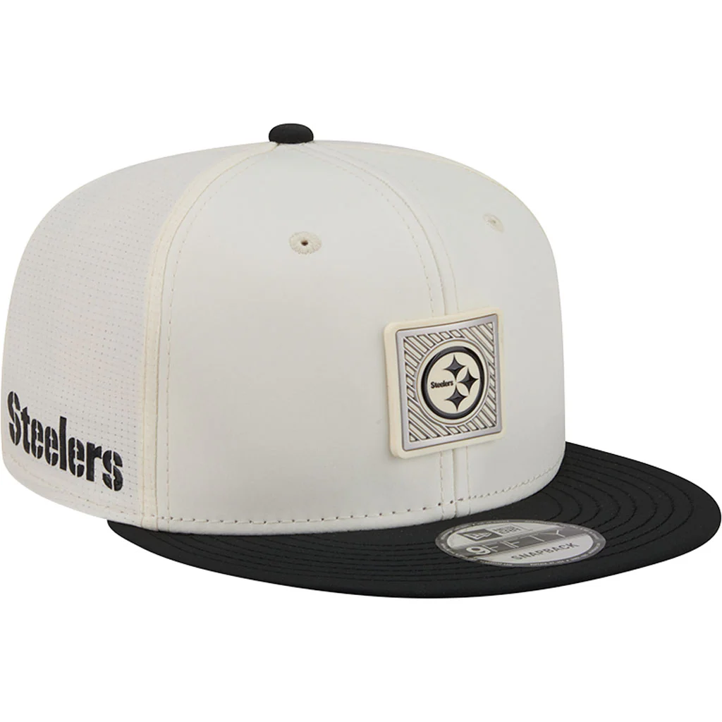 NFL Pittsburgh Steelers New Era 2026 Training 9FIFTY Snapback Hat - Cream - Image 2