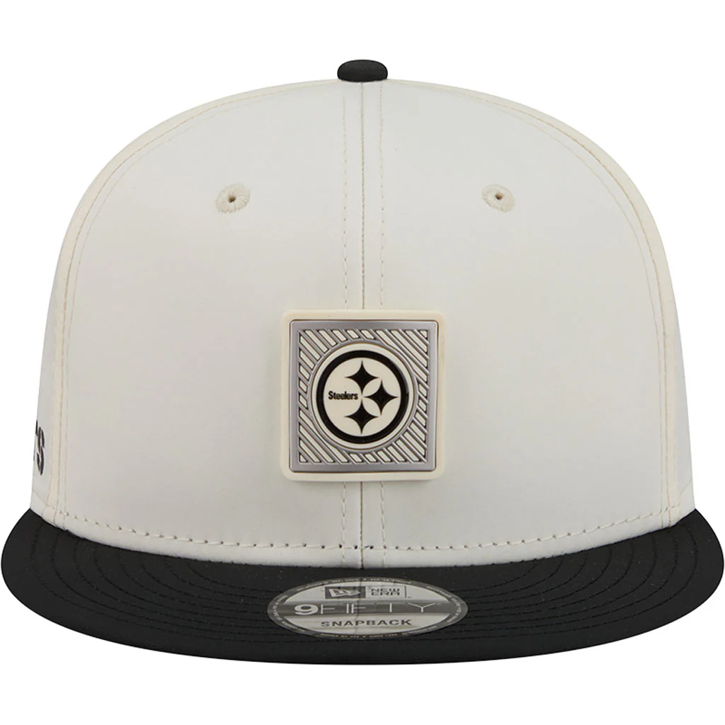 NFL Pittsburgh Steelers New Era 2026 Training 9FIFTY Snapback Hat - Cream - Image 3