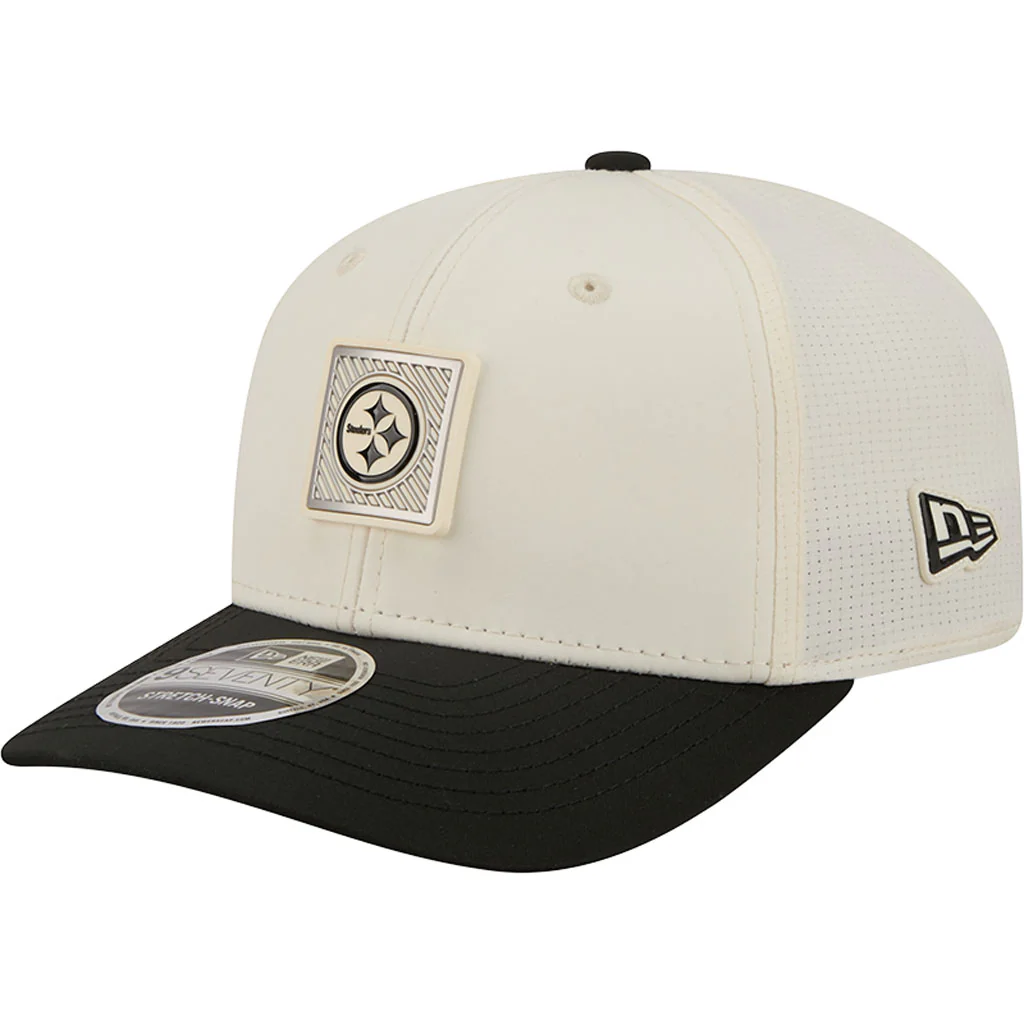 NFL Pittsburgh Steelers New Era 2026 Training 9SEVENTY Stretch Snapback Hat - Cream