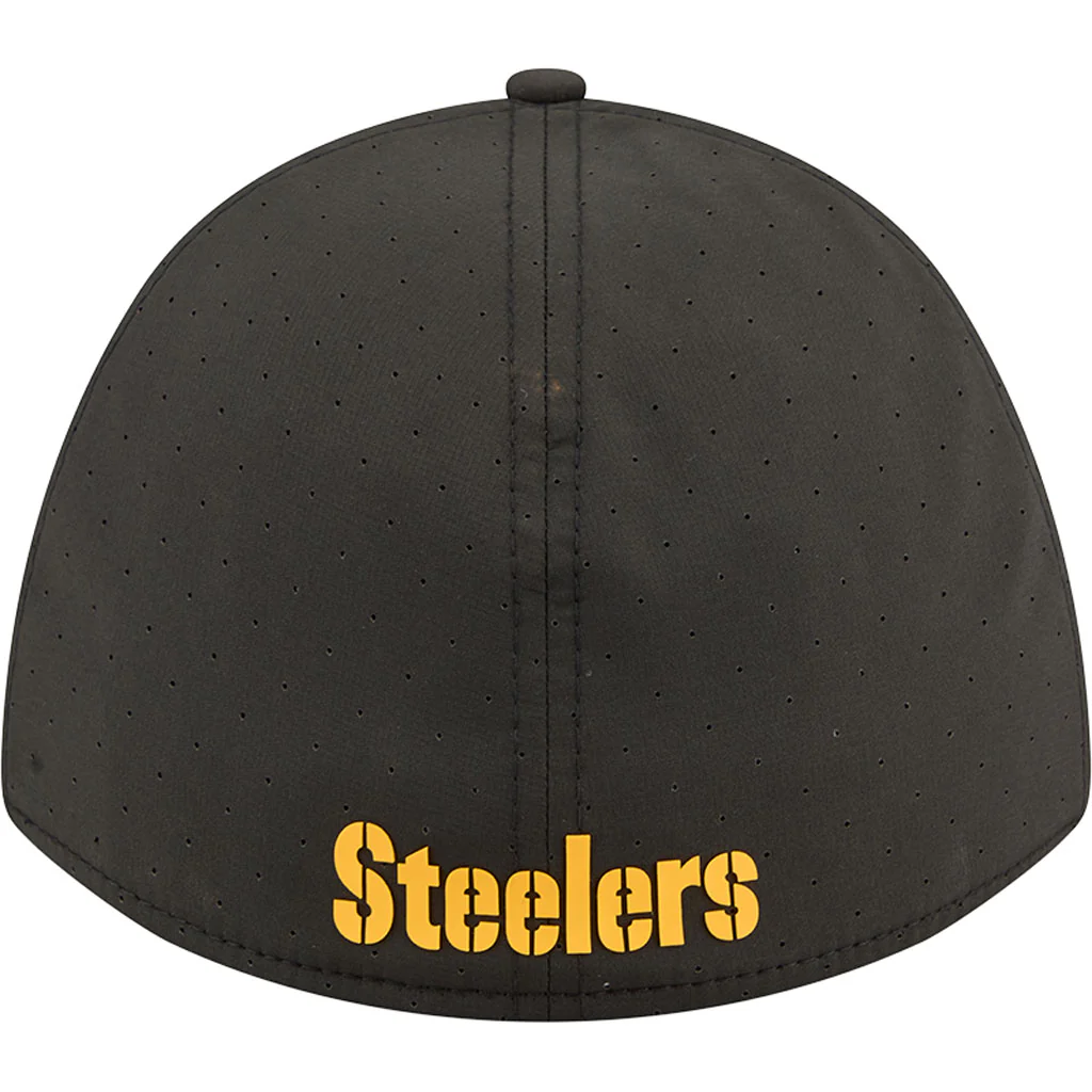 NFL Pittsburgh Steelers New Era Assist 39THIRTY M-Cown Flex Fit Hat - Black - Image 3
