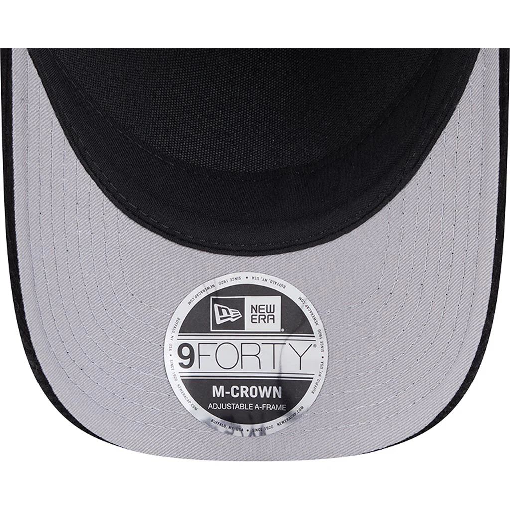NFL Pittsburgh Steelers New Era Corduroy 9FORTY A-Frame M-Crown Snapback Hat - Black - Image 5