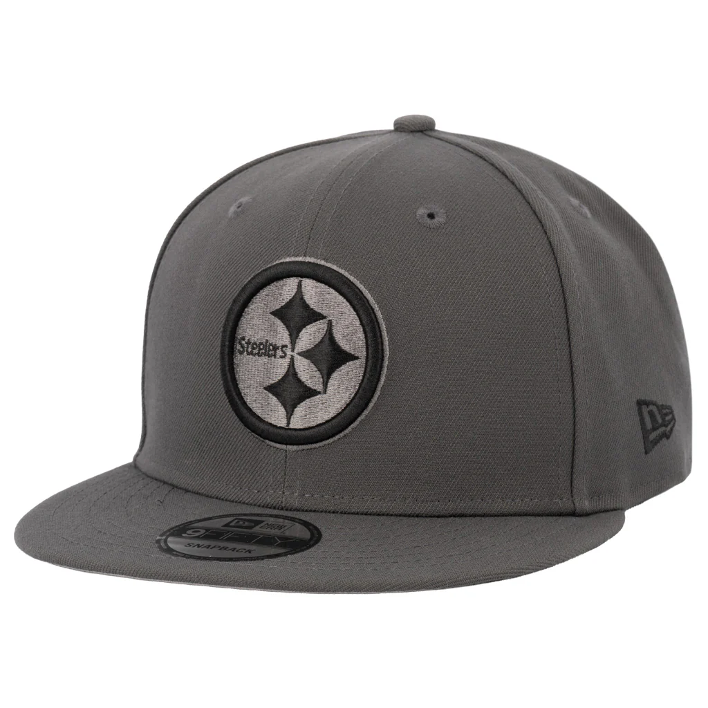 NFL Pittsburgh Steelers New Era Gray Prestige 9FIFTY Snapback Hat - Graphite