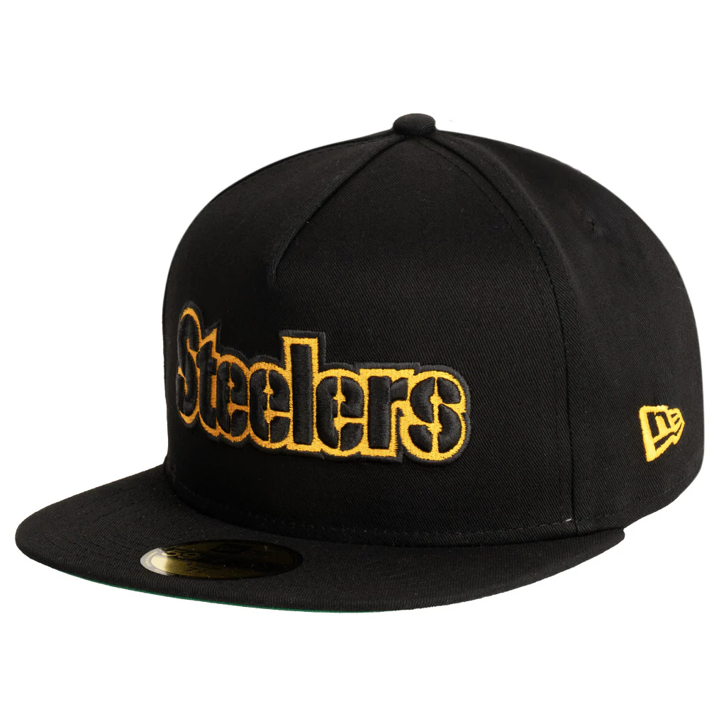 NFL Pittsburgh Steelers New Era OTC 59FIFTY A-Frame Fitted Hat - Black