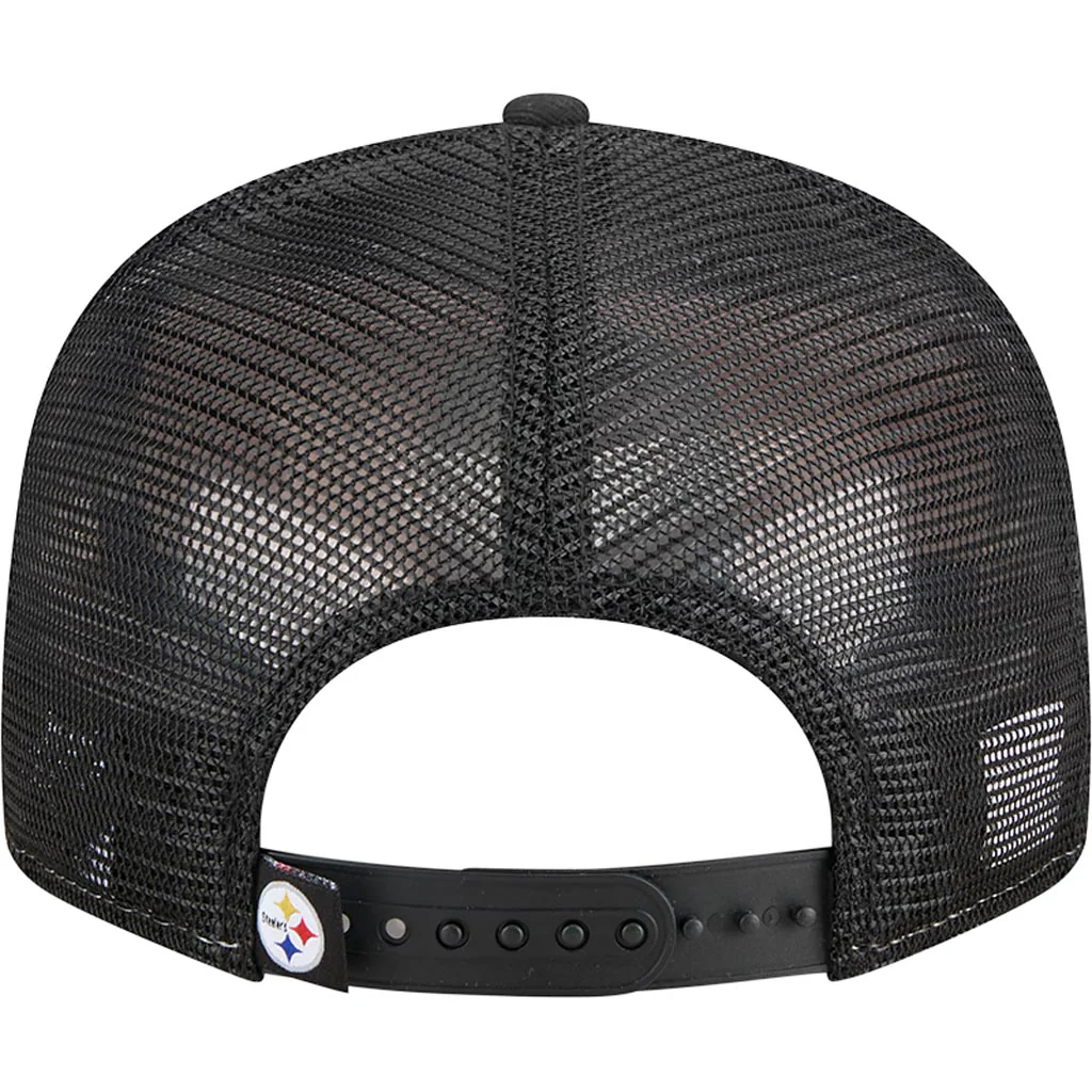 NFL Pittsburgh Steelers New Era Outdoor 9FIFTY Split Panel Snapback Hat - Yellow - Image 4