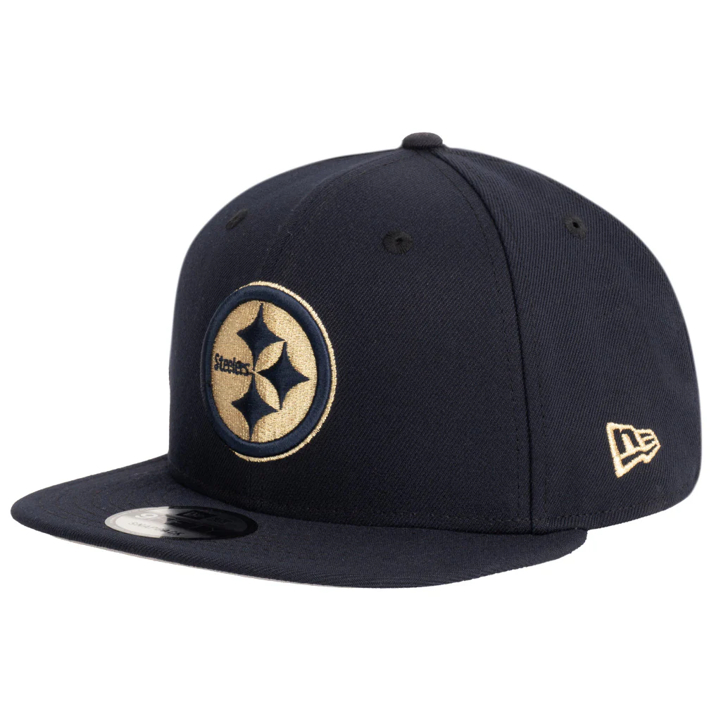 NFL Pittsburgh Steelers New Era Royal Merchant 9FIFTY Snapback Hat - Navy