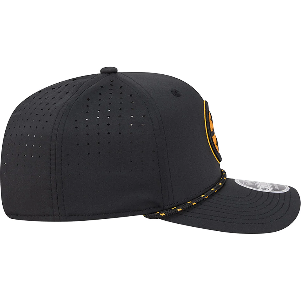NFL Pittsburgh Steelers New Era Sport 9SEVENTY Stretch Snap Hat - Black - Image 5