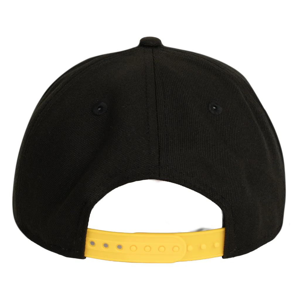 NFL Pittsburgh Steelers New Era Team Undervisor 9FIFTY A-Frame Snapback Hat - Black - Image 3