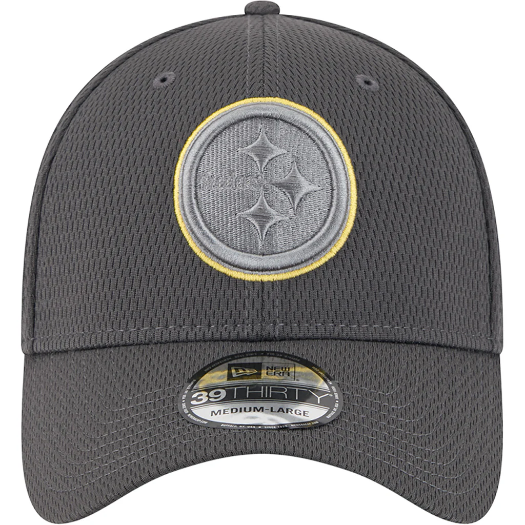 NFL Pittsburgh Steelers New Era Tonal Graphite 39THIRTY Flex Fit Hat - Graphite - Image 3