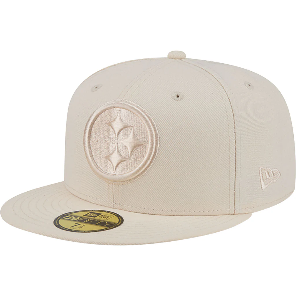 NFL Pittsburgh Steelers New Era Vanilla 59FIFTY Fitted Hat - Cream
